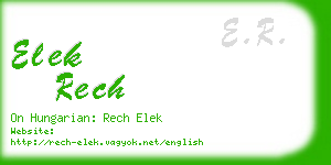elek rech business card